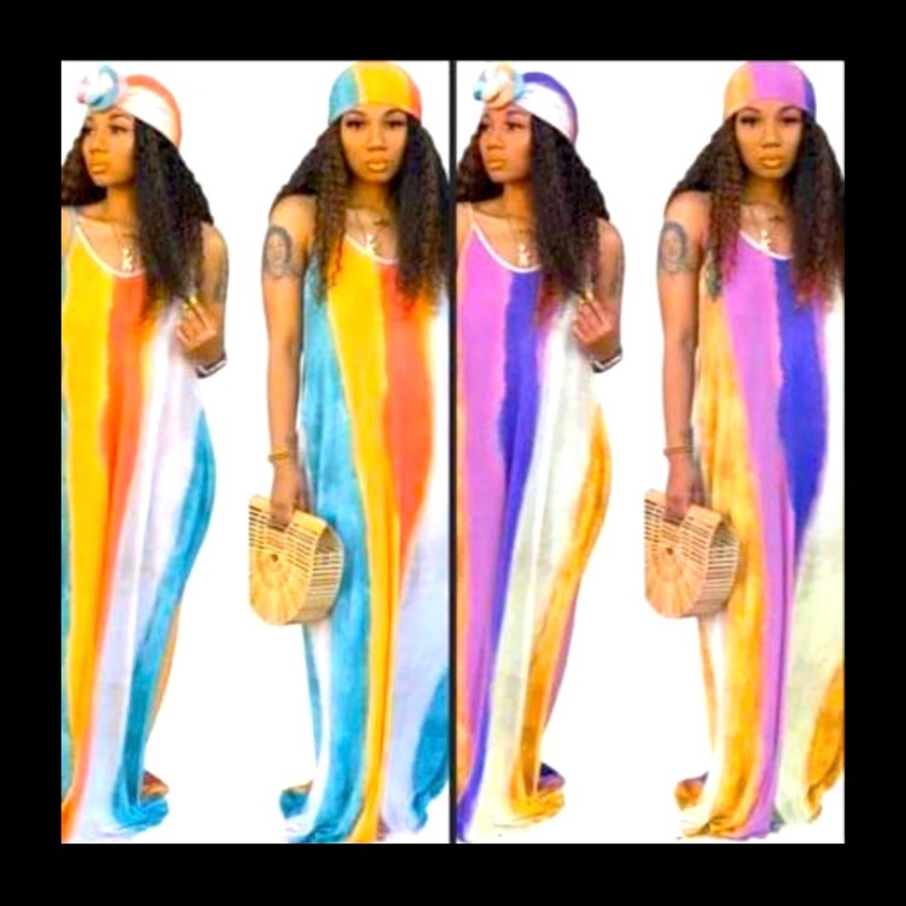 Spring Dress with Headwrap